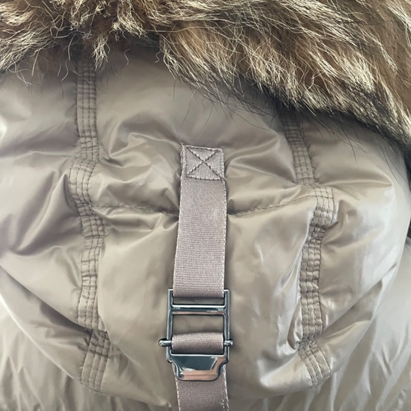 Eleven Elfs Down Coat XL Beautiful Taupe & Cream - Picture 6 of 13